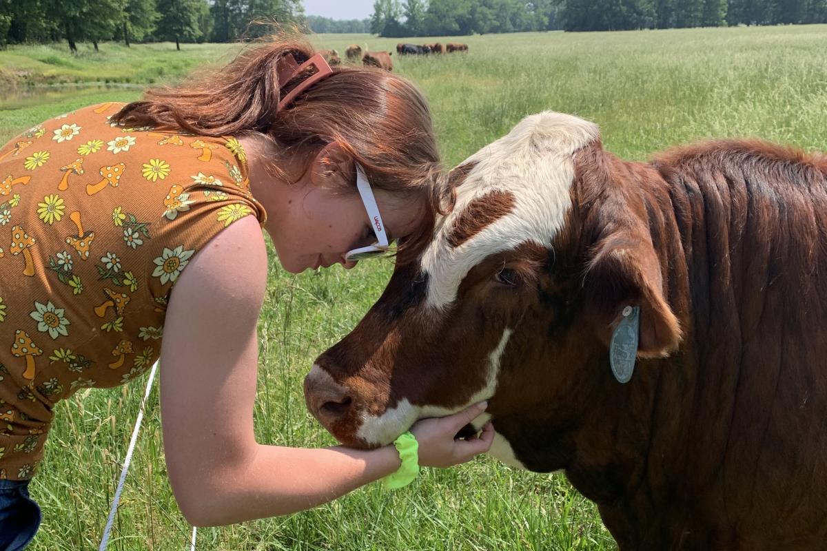 Just me and my favorite cow 